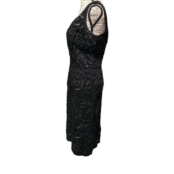 Vintage 50's 60's Black Embroidered Party Dress by‎ Jr. Theme Size S Whimsigoth - Picture 2 of 8